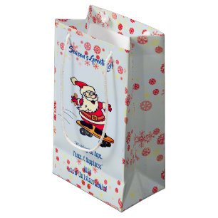 Petit Sac Cadeau Bonnes Fêtes Père Noël