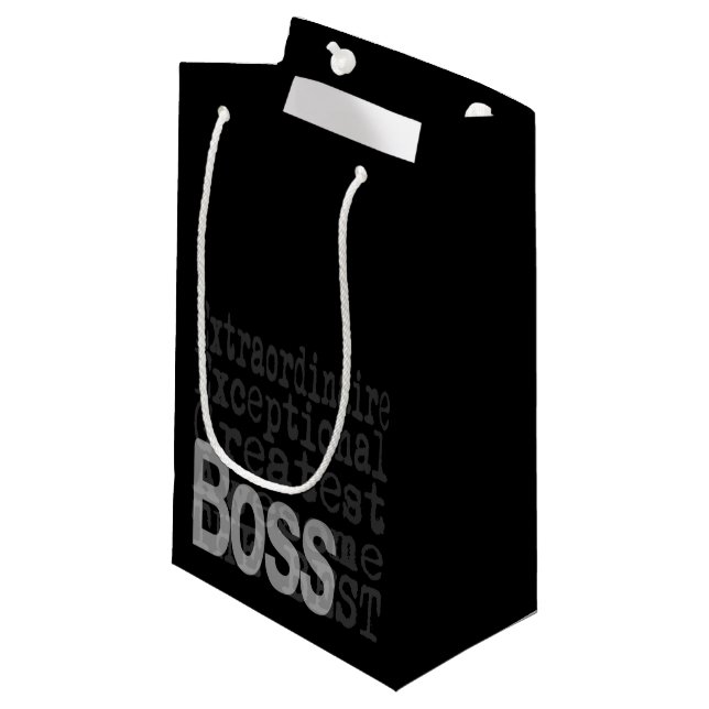 Petit Sac Cadeau Boss Extraordinaire (Devant Angle)