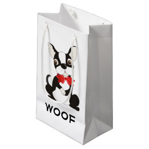 Petit Sac Cadeau Boston Terrier Woof