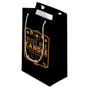 Petit Sac Cadeau Bougies de miel du marché des agriculteurs
