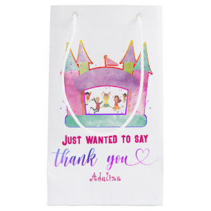 Petit Sac Cadeau Bounce House Jump Jouer Gymnastique Anniversaire d