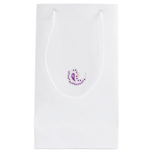 Petit Sac Cadeau Bransoletka z serduszkiem Style, aubergine légère