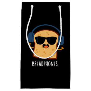 Petit Sac Cadeau Breadphones Funny Pain Pun Dark BG