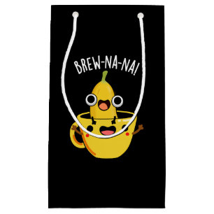 Petit Sac Cadeau Brew-nana Funny Banana Pun Dark BG
