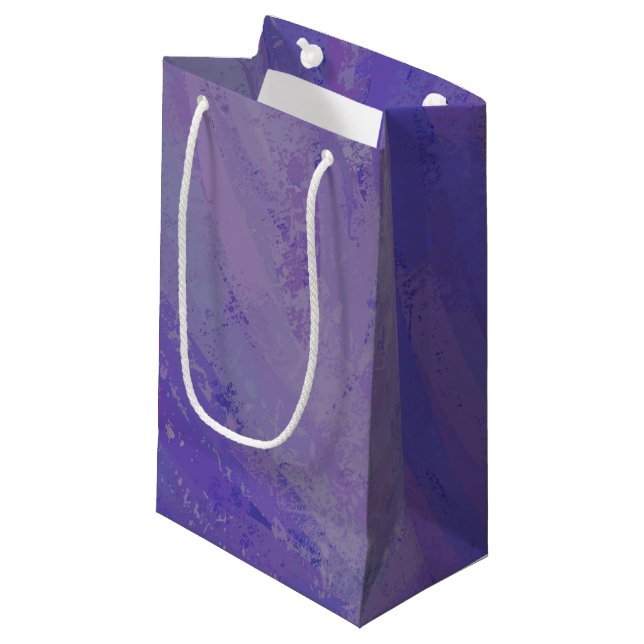 Petit Sac Cadeau Broche à bleuets (Devant Angle)