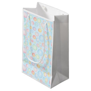 Petit Sac Cadeau Bulles et Nageoires Bulles pour l'anniversaire des