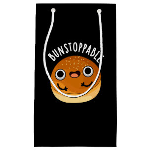 Petit Sac Cadeau Bunstoppable Funny Bun Pun Dark BG