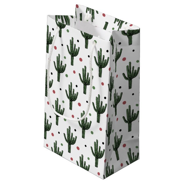 Petit Sac Cadeau Cactus (Dos Angle)