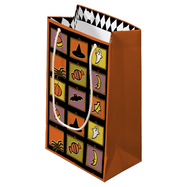 Petit Sac Cadeau Cadeau Halloween (Devant Angle)