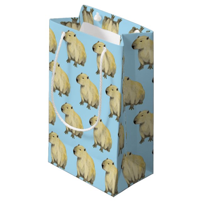 Petit Sac Cadeau Capybara (Devant Angle)