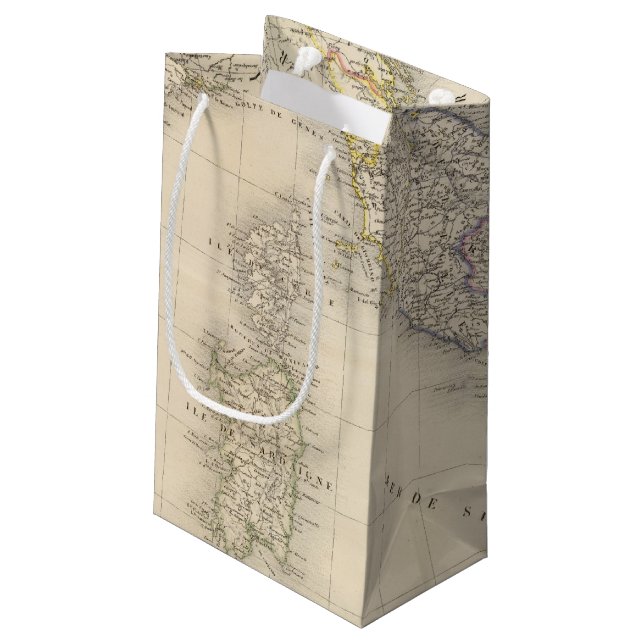 Petit Sac Cadeau Carte de l'Italie (Dos Angle)