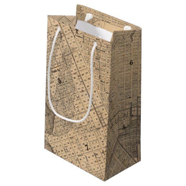 Petit Sac Cadeau Carte de San Francisco (Dos Angle)