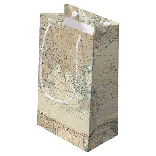 Petit Sac Cadeau Carte du monde des canaux d'expédition (Dos Angle)