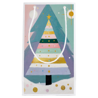 Petit Sac Cadeau Celestial Pastel Christmas Tree