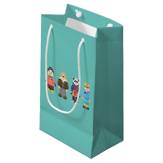 Petit Sac Cadeau Centres serveurs de pixel de Webkinz (Devant Angle)