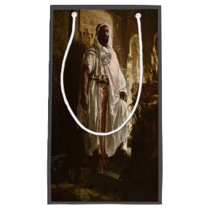Petit Sac Cadeau Chef maure Art africain Peinture Portrait