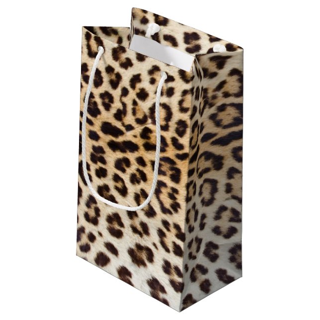 Petit Sac Cadeau Cheveux de léopard (Dos Angle)