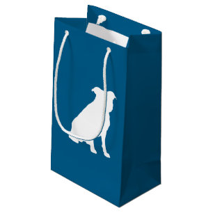 Petit Sac Cadeau Chien Baby shower Pit Pitbull Blue Boy