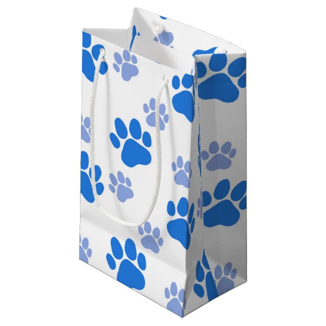 Petit Sac Cadeau Chien Empreinte de patte Simple Amoureux des anima (Devant Angle)