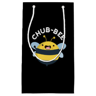 Petit Sac Cadeau Chub-bee Funny Chubby Bee Pun Dark BG