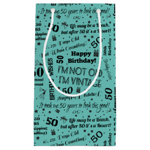 Petit Sac Cadeau cinquantième Énonciations drôles d'anniversaire