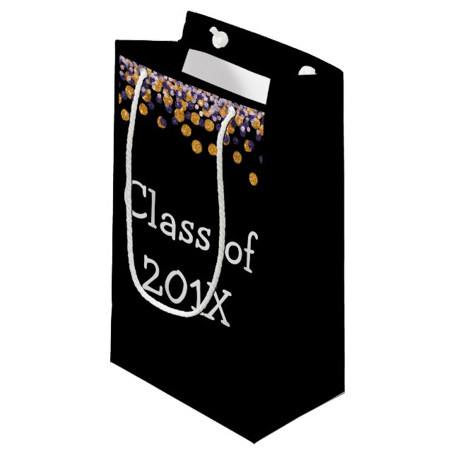 Petit Sac Cadeau Classe d'année personnalisée (Devant Angle)
