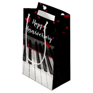 Petit Sac Cadeau Clavier de piano Anniversaire