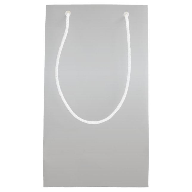 Petit Sac Cadeau Cloches métalliques en argent (Devant)