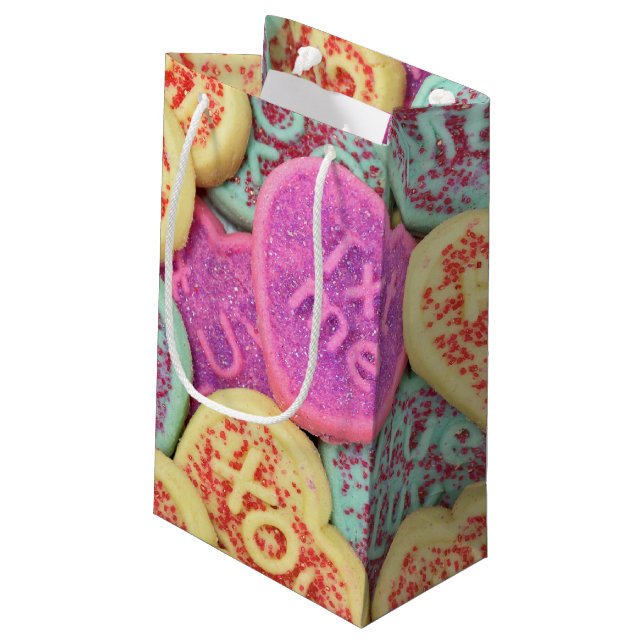 Petit Sac Cadeau Coeurs d'amour pour la Saint-Valentin (Dos Angle)