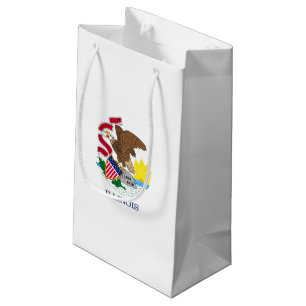 Petit Sac Cadeau Conception de drapeau d'état de l'Illinois
