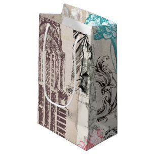 Petit Sac Cadeau Conception vintage de New York