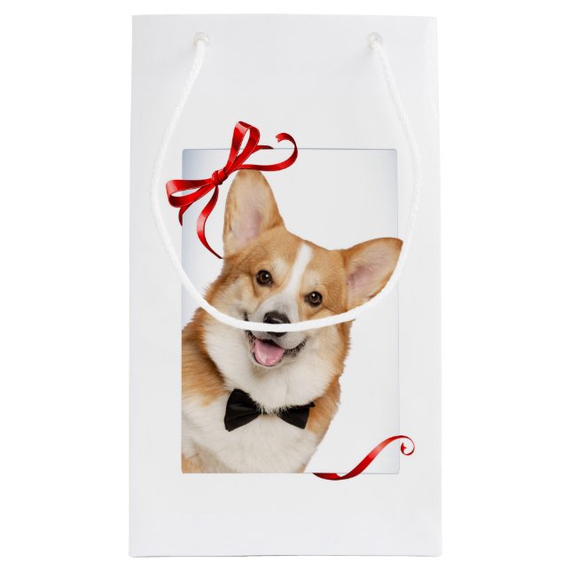 Petit Sac Cadeau Corgi (Dos)