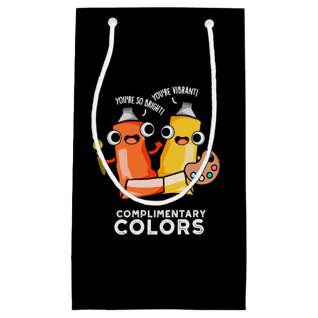 Petit Sac Cadeau Couleurs gratuites Funny Paint Pun Dark BG (Devant)