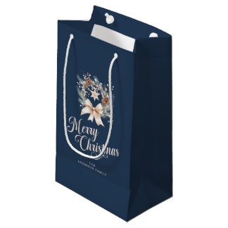Petit Sac Cadeau Couronne de Noël élégante de Noël