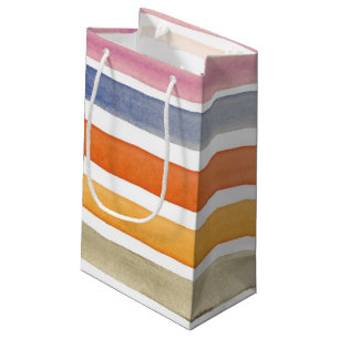 Petit Sac Cadeau Courses peintes à la main de brosse d'aquarelle,
