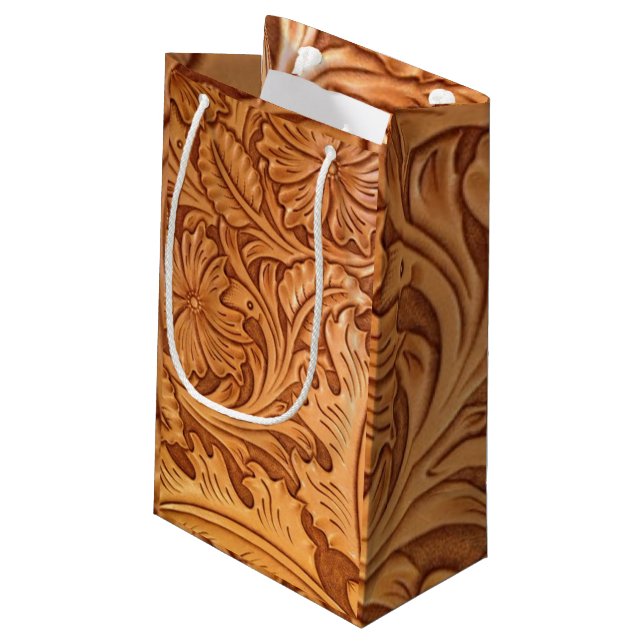 Petit Sac Cadeau cowboy rustique de l'Ouest (Dos Angle)