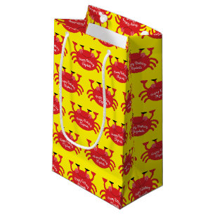 Petit Sac Cadeau Crabe Anniversaire Soirée Cartoon Enfants