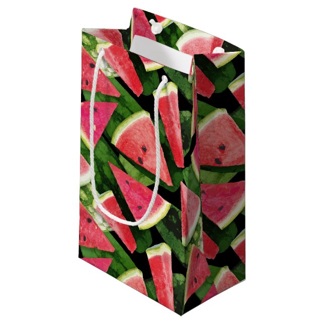 Petit Sac Cadeau Création de Motif de pastèque 5 (Devant Angle)
