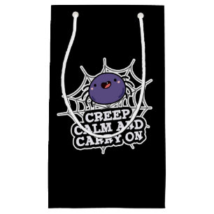 Petit Sac Cadeau Creep Calm Et Carry Funny Spider Pun Dark BG