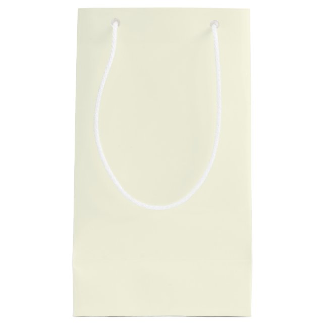 Petit Sac Cadeau Crème de jour de neige solide (Devant)