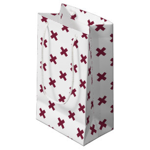 Petit Sac Cadeau Crochets Mulberry sur blanc