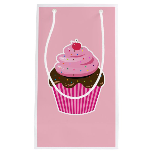 Petit Sac Cadeau Cupcake (Devant)