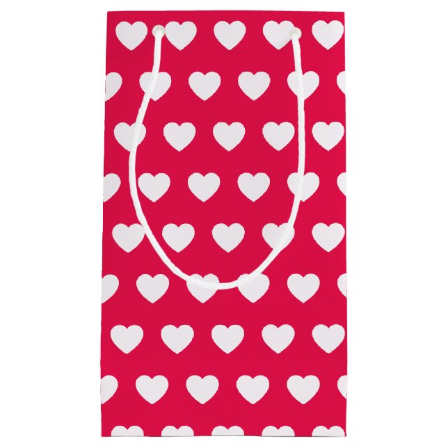 Petit Sac Cadeau Cute Girly Heart Motif Valentines Jour Cadeau (Devant)