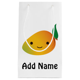 Petit Sac Cadeau Cute Kawaii Mango souriant