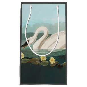 Petit Sac Cadeau cygne audubon cygnes d'eau blanche