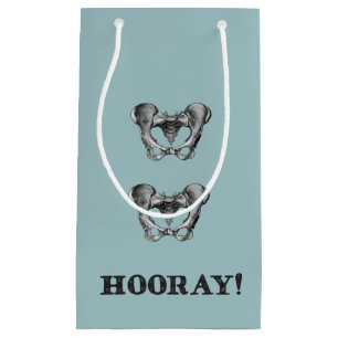 Petit Sac Cadeau De hanche de hanche message d'anatomie hourra
