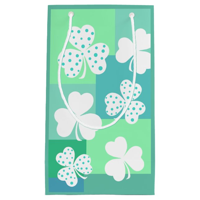 Petit Sac Cadeau Décor moderne Saint Patrick's Day Design | (Devant)