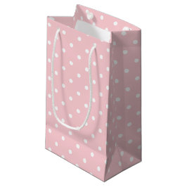 Petit Sac Cadeau Des Pois blancs roses pour son Modèle