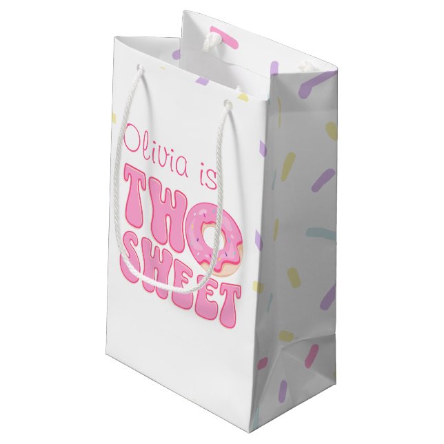 PETIT SAC CADEAU DEUX DONUTS SUCRÉS (Dos Angle)