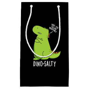 Petit Sac Cadeau Dino-salé Dinosaure Dinosaure Pun Dark BG